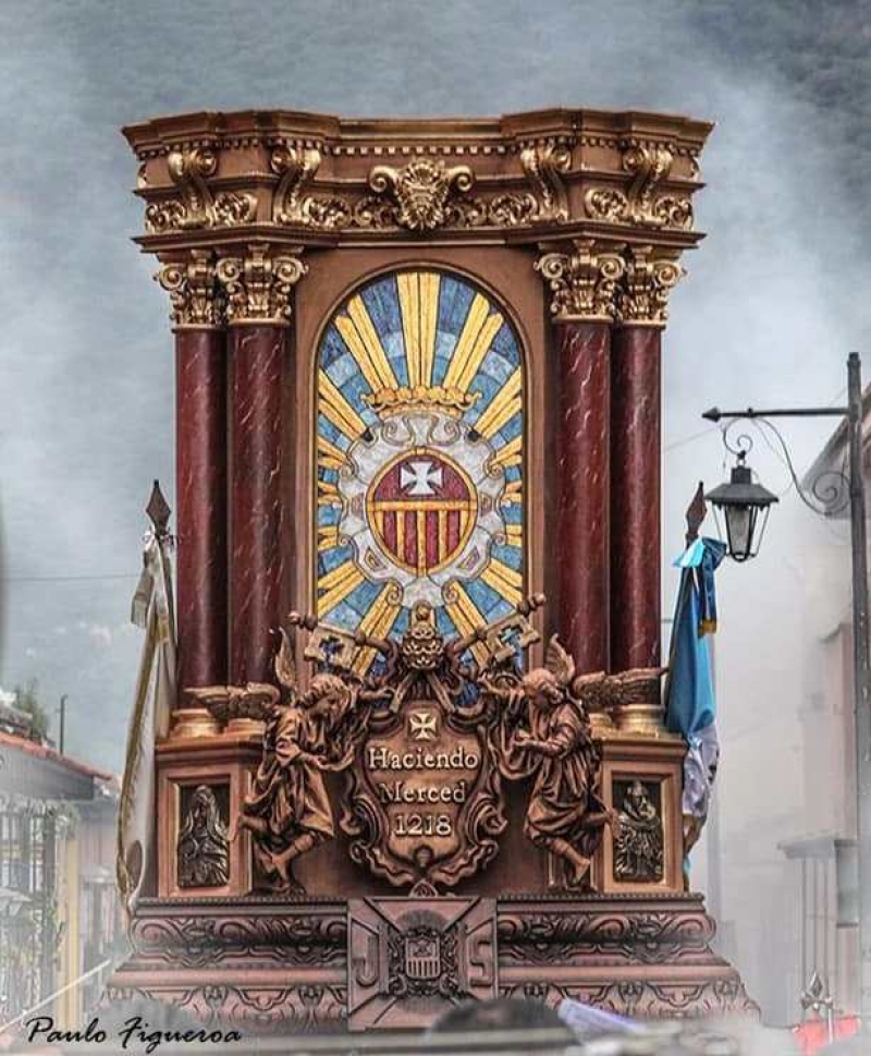 Escudo (Procesión Conmemorativa de los 800 años de fundación de La Orden de La Merced) La Antigua Guatemala, Sacatepéquez