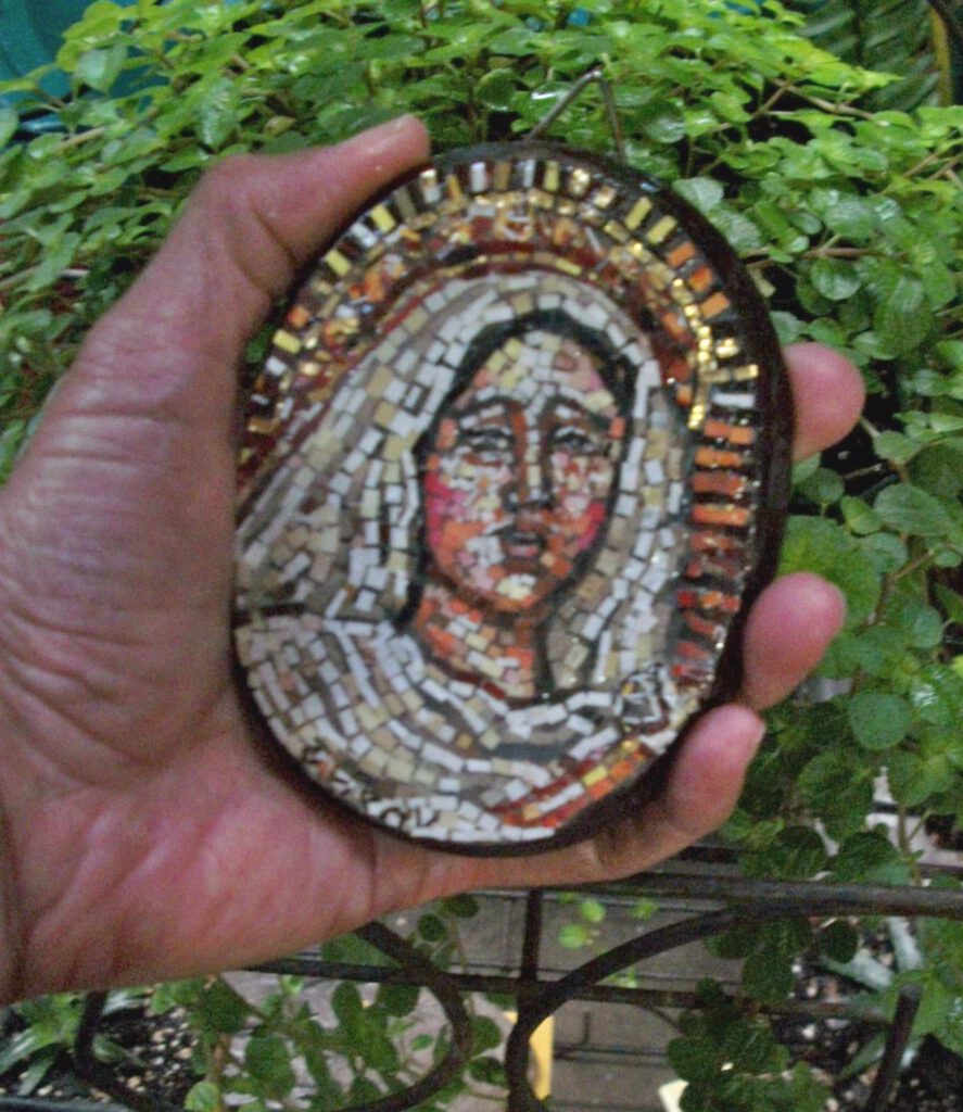 Miniatura Rostro Virgen Dolorosa de La Merced, La Antigua Guatemala, Sacatepéquez
